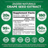 Zazzee Grape Seed Extract 20,000 mg Strength, 180 Vegan Capsules, 95% Polyphenols (Proanthocyanidins), Potent 50:1 Extract, 400 mg per Capsule, 6 Month Supply, Non-GMO and All-Natural